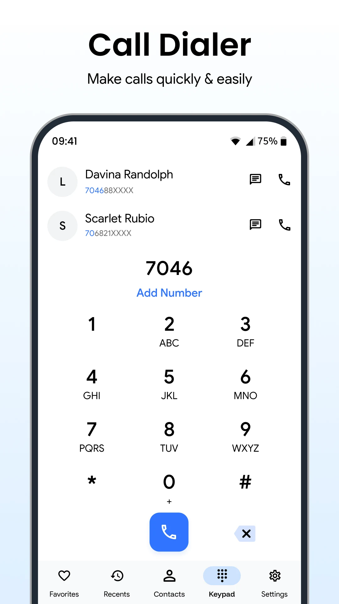 Phone Contacts: Phone Dialer screenshot