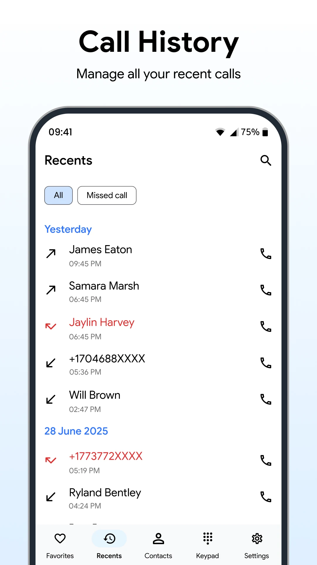 Phone Contacts: Phone Dialer screenshot